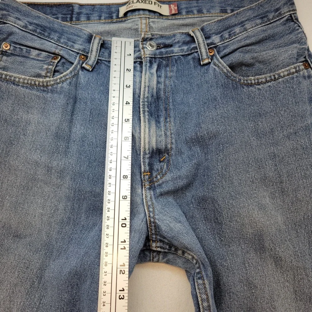 Levi's 550 Jeans Mens 34x32 Blue Relaxed Tapered Leg 100% Cotton Denim